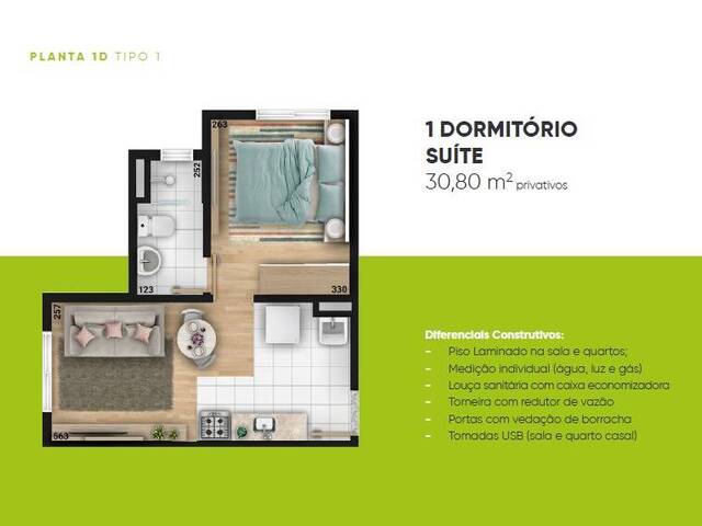 #1254 - Apartamento para Venda em Curitiba - PR - 3